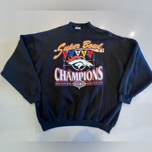 Vintage Denver Broncos XXXII Super Bowl Champion Sz XL Logo 7 Sweatshirt